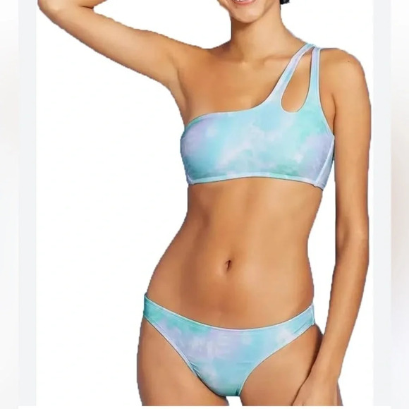 Xhilaration Tie Dye One Shoulder Bikini - Picture 1 of 4